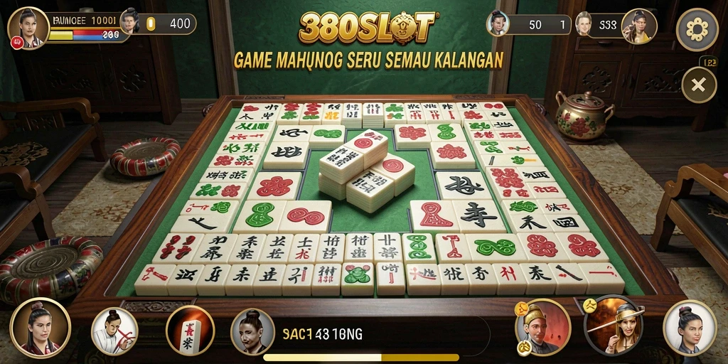 Screenshot gameplay 380SLOT menunjukkan pengalaman Mahjong yang mengasyikkan.
