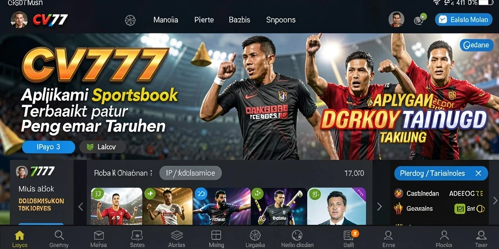 Tampilan gameplay menarik dari aplikasi Sportsbook CV777.