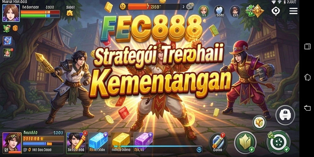 Screenshot menunjukkan strategi mendalam dalam pertempuran di FC888.