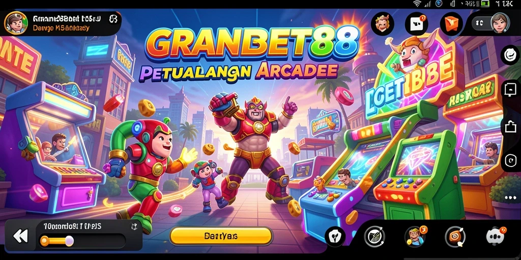Tampilkan gameplay seru dari GRANDBET88 dengan grafis menawan.