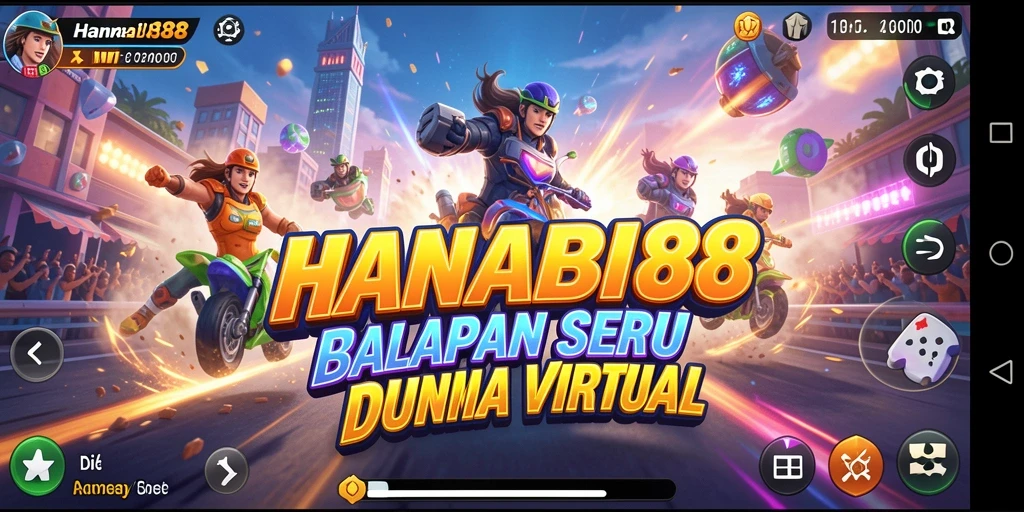 Gameplay balapan yang seru dan mendebarkan di HANABI88.