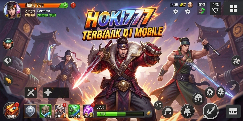 Tangkapan layar menampilkan aksi pertarungan seru di HOKI777.