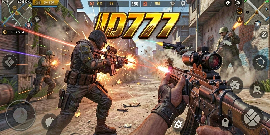 Gameplay seru ID777 dengan aksi tembak-menembak yang menarik.