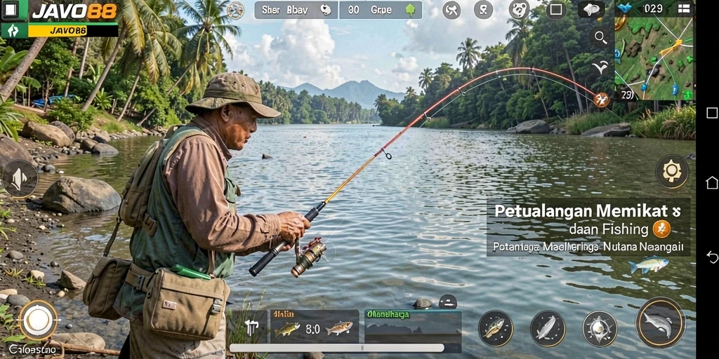 Gameplay <strong>JAVO88</strong> yang menarik dengan pengalaman memancing nyata.