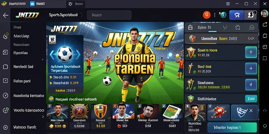 Tampilan menarik dari gameplay taruhan JNT777 dengan berbagai opsi olahraga.