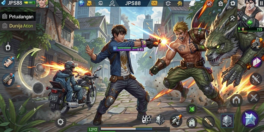 Tampilan gameplay JPS88 yang mendebarkan dan penuh aksi.