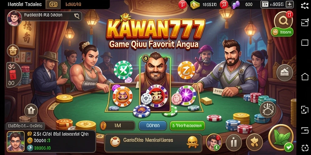 Tampilan menarik saat bermain KAWAN777 dengan teman-teman.