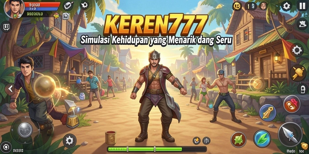Screenshot KEREN777 menampilkan gameplay simulasi yang seru dan interaktif.