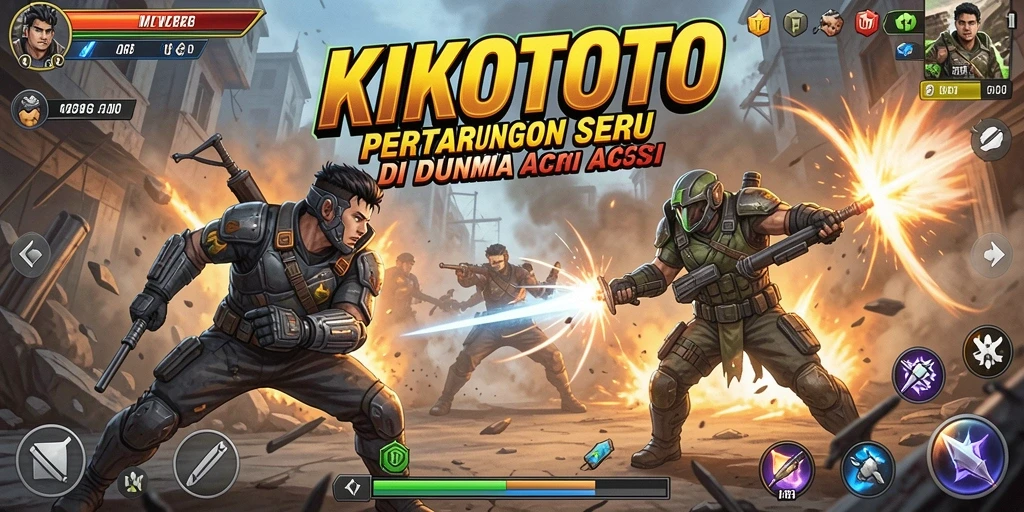 Penggambaran aksi seru dalam gameplay KIKOTOTO.
