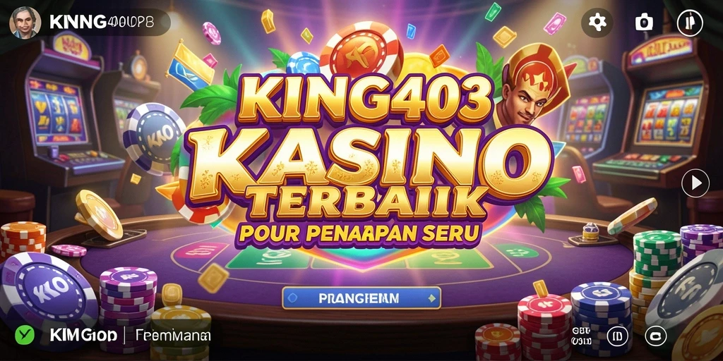 Tampilan menarik dari gameplay Kasino di KING403.