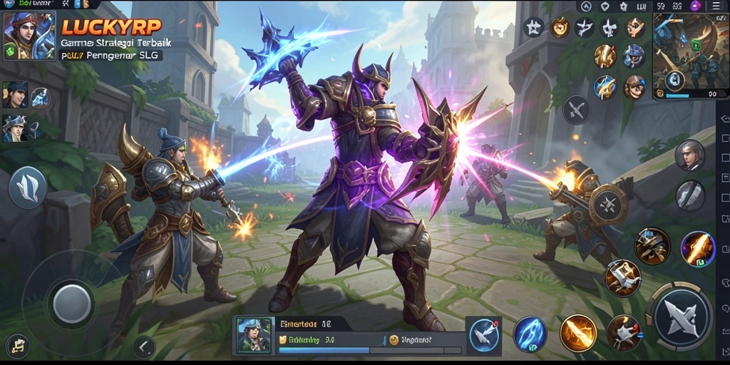 Tampilan gameplay LUCKYRP yang mendebarkan dan strategis.