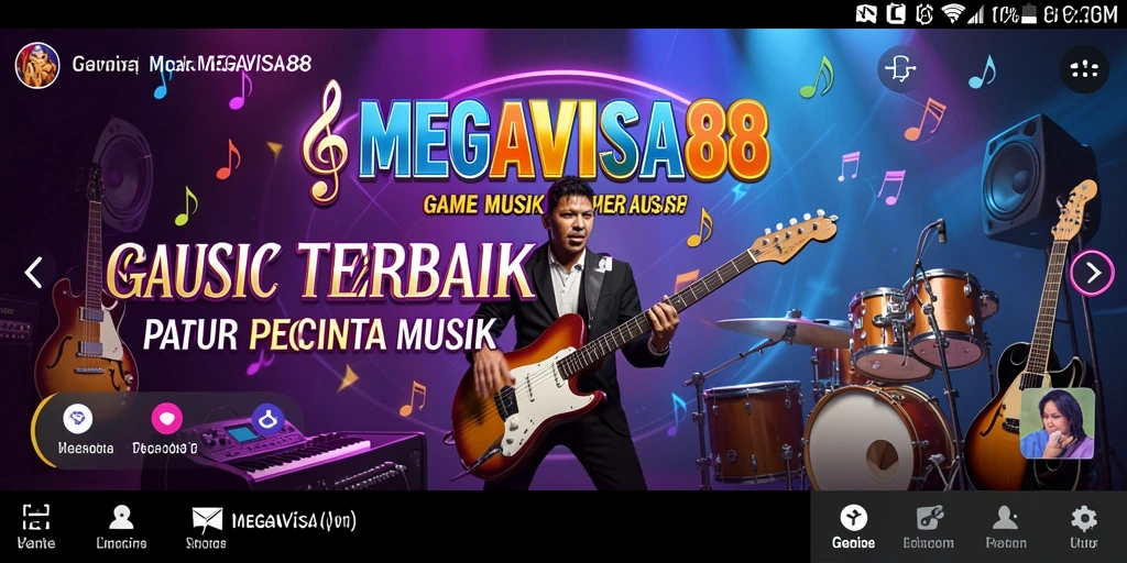 Gameplay seru dengan berbagai pilihan lagu menarik dari MEGAVISA88.