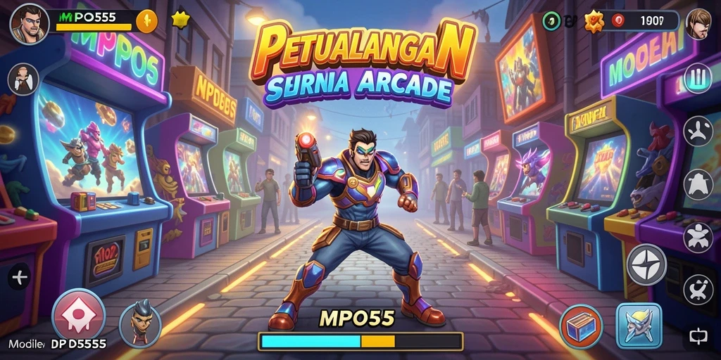 Tangkapan layar MPO555 menampilkan aksi seru dalam gameplay arcade.