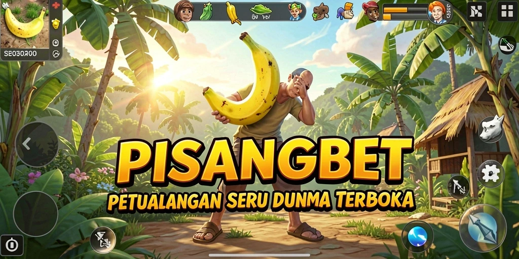 Screenshot gameplay PISANGBET yang menampilkan dunia terbuka yang indah.