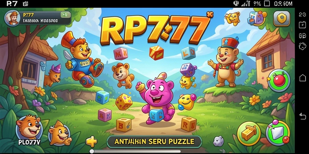Screenshot gameplay RP777 menunjukkan keseruan teka-teki yang menantang.