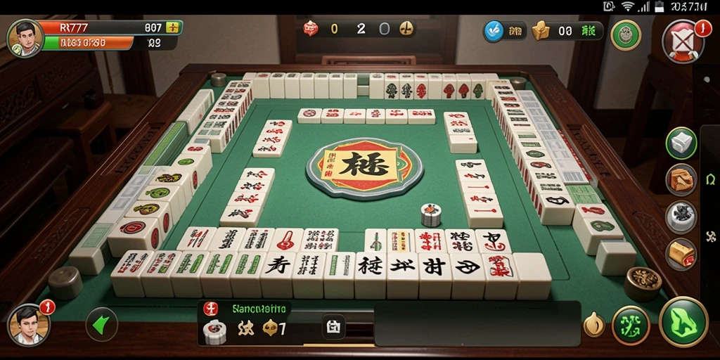 Screenshot utama RR777 menampilkan gameplay Mahjong yang menyenangkan.