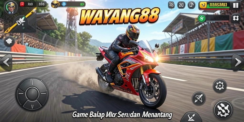 Gameplay seru balap motor di WAYANG88.